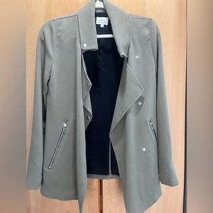 Babaton silk jacket in forest green XXS (fits 0-2)
